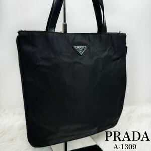 美品！PRADA プラダ　ナイロン　トートバッグ　ハンドバッグ　三角ロゴ　テスートナイロン　腕かけ　A4不可