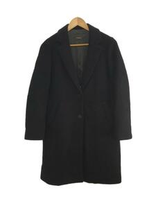 Demi-Luxe BEAMS◆15AW/チェスターコート/38/ウール/BLK/無地/68-19-0089-002