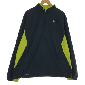 古着 ナイキ NIKE DRI-FIT ハーフジップ ウォームアッププルオーバー メンズXL相当 /eaa469800