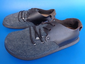 13320■美品 Birkenstock MONTANA ビルケンシュトック モンタナ レザー スニーカー フェルト グレー サイズ 40 26 cm