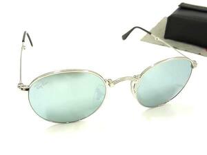 1円 ■極美品■ Ray-Ban レイバン RB3532 003/30 ミラーレンズ 折り畳み サングラス 眼鏡 メガネ メンズ レディース シルバー系 FF3559