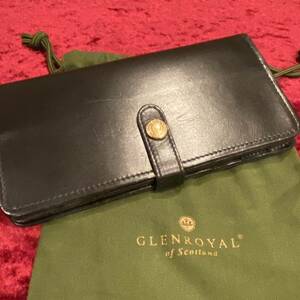 上質　GLENROYAL グレンロイヤル　レザー　本革　長財布　保存袋付き