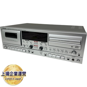 【動作保証】TEAC AD-RW950 CDレコーダー カセットデッキ シルバー 中古 S8956301