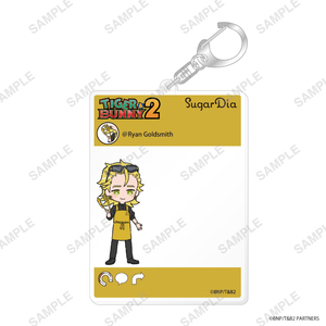 【新品/公式】TIGER & BUNNY 2 SugarDiaコラボ SNS風アクリルキーホルダー（ライアン・ゴールドスミス） 公式グッズ colleize