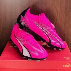 未使用品 タグ付き サッカースパイク シューズ PUMA プーマ ULTRA MATCH HG Poison Pink-PUMA White-Black 27㎝ メンズ