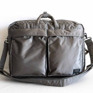 【美品】PORTER 【タンカー 3WAY ブリーフケース】ポーター ビジネスバッグ リュック ショルダー ナイロン TANKER BAG u2412134