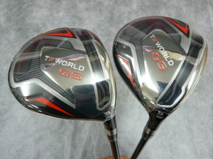 HONMA ホンマ ツアーワールド GS FW 3W 15° & 5W 18° 2本セット 純正カーボン SPEEDTUNED 48 (S) 日本仕様 カバー無し 訳あり 未使用品