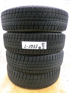 L‐3733 中古スタッドレス ブリヂストン BLIZZAK REVO GZ 165/70R14 81Q (4本)