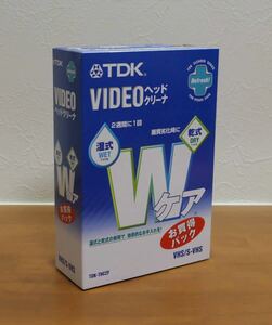 TDK VHS ビデオヘッドクリーナー 乾式 湿式セット S-VHS お買い得パック