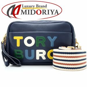 Tory Burch トリーバーチ 64679 2Wayバッグ レザー ロイヤルネイビー/351569【中古】