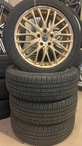 ■夏セット ゴールド PREMIX GRAPPA 18インチ7J+47 114.3/5H + 215/50R18 DL EC204 CX-3 ヤリスクロス等へ 札幌発手稲区 店頭引取りOK■