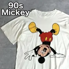 90s Vintage Disney 逆立ちミッキー Tシャツ DM775