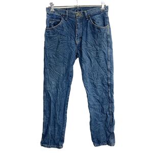 Wrangler デニムパンツ W33 ラングラー レギュラーフィット ブルー コットン メキシコ製 古着卸 アメリカ仕入 2401-663