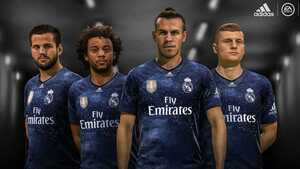 送料無料 18-19 EA SPORTS FIFA19 レアルマドリード 4TH adidas 検/2018 2019 REAL MADRID CF MODRIC KROOS CLUB WORLD CUP モドリッチ Y2K