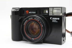 【返品保証】 キャノン Canon ML CAFS AUTO FOCUS ブラック 40mm F1.9 コンパクトカメラ v3290