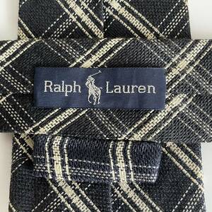 RALPH LAUREN（ ラルフローレン) 黒チェックネクタイ