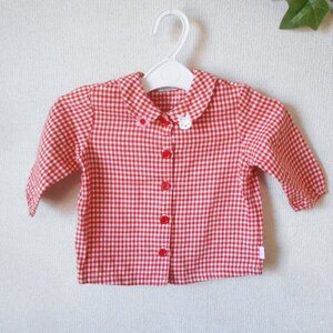 ミキハウス ファースト MIKIHOUSE FIRST 70cm シャツ ブラウス ベビー キッズ 子供服 女の子