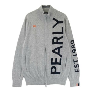 PEARLY GATES パーリーゲイツ カシミヤ ニットジップジャケット グレー系 5 [240101186879] ゴルフウェア メンズ