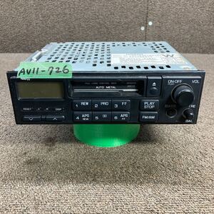 AV11-726 激安 カーステレオ NISSAN CSK-9301MA(2) 50118597T FM/AM カセット テープデッキ 通電未確認 ジャンク