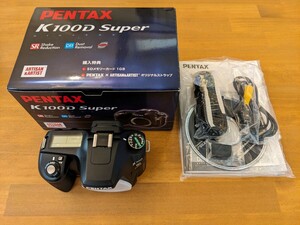 【中古】PENTAX K100D Super　ペンタックス　一眼レフカメラ　箱付き　欠品あり　