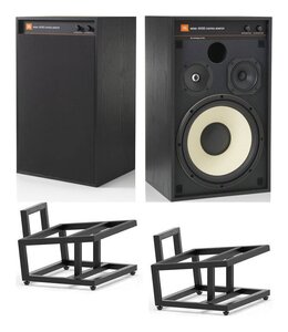 ★JBL 4312G + JS150BLK(専用スタンド) ペア 3ウェイ スタジオ・モニター・スピーカー★新品送料込