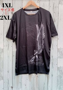 即決 新品 半袖 Tシャツ メンズ ブラック 4XL 5L バイク ス エンジェル 夏バイク サマーツーリング オシャレ カッコイイ 派手 ド派手 