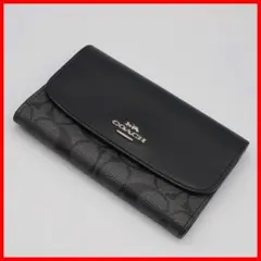 正規品 コーチ Coach 三つ折り財布 Trifold wallet ロゴ金具