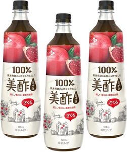 ざくろ3本 公式 美酢 (ミチョ) 希釈タイプ ざくろ味 900ml 3本セット お酢ドリンク 飲むお酢