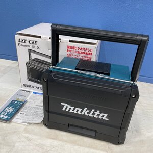 ω未使用品【MAKITA マキタ 充電式ラジオ付きテレビ TV100 電動工具 現場道具 建築土木 地上波デジタル ワンセグ対応 10V型】TK3772