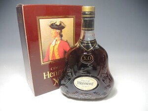 307/○ヘネシー X.O コニャック 700ml 40% クリアボトル 金キャップ 未開栓 ブランデー 古酒 箱付 Hennessy