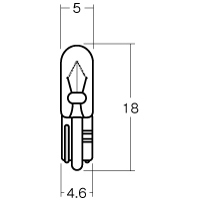 M＆H バイク メーター球 12v2w ウエッジ小(W2×4.6d) 1PWB112