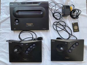 【中古 現状品】NEOGEO ネオジオ 本体（NEO-O） コントローラー2台 メモリーカード　ケーブル付属【動作確認済】 SNK 