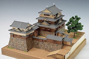 木製建築模型　1/150　松山城　送料無料