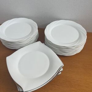 ナルミ プレート 白 食器 NARUMI 大皿 ホワイト 洋食器 Noritake 無地 皿