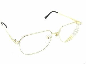 ■美品■ Burberrys バーバリーズ 625W K14WG 57□16‐142 度入り メガネ 眼鏡 めがね レディース メンズ ゴールド系 DE7282
