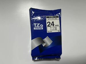 ピータッチ ラミネートテープ TZe-251 24mm（白・黒文字）