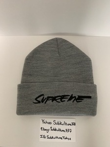 【新品】 Supreme　シュプリーム　Futura Logo Beanie ビニ グレー　帽子　F 希少