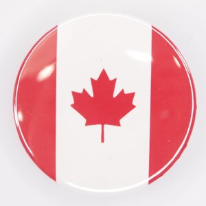 Button badge 40mm Canadian flag 缶バッジ カナダ国旗柄 Vespa Lambretta ベスパ ランブレッタ 50S 100 et3 GTR RALLY PX200E 160GS