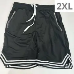 ハーフパンツ メンズ ランニングパンツ バスケットパンツ 吸汗速乾　2XL