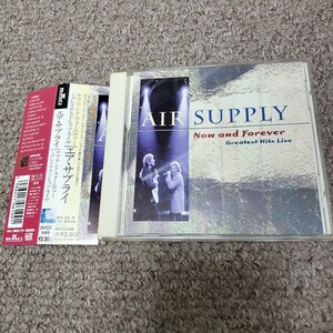 日本国内盤CD【エア・サプライ/ナウ・アンド・フォーエヴァー～グレイテスト・ヒッツ・ライヴ】帯付き　AIR SUPPLY/NOW AND FOREVER