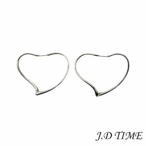 Tiffany＆Co.【ティファニー】 シルバー925 オープンハート フープピアス レディース 60020130【USED】(JD-11020) 