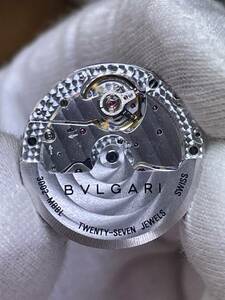 【可動品】BVLGARI ブルガリ 自動巻き ムーブメント Cal.3002-MBBL 風防付き【現状】№63213