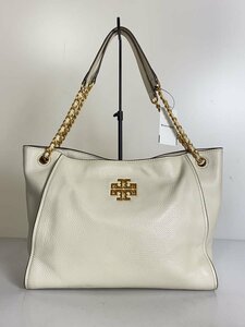 TORY BURCH◆トートバッグ/レザー/IVO