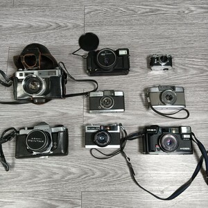 【A1379】中古品 フィルムカメラ PENTAX YASHICA OLYMPUS PETRI MINOLTA 現状品 動未作確認 8点まとめ 傷あり