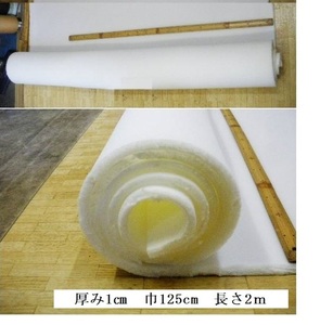 ウレタンスポンジ　厚み1cm巾125cm×2mカット1点・内張りDIY
