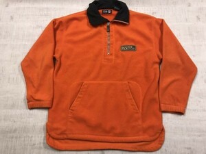 フィラ スポーツ FILA SPORT ストリート 90s 古着 ハーフジップ フリース シャツ ジャケット メンズ ポリエステル100% M オレンジ