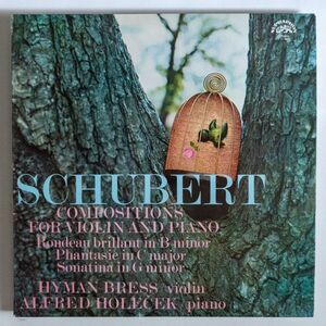 【LP/チェコ盤】Hyman Bress, Alfred Holecek / Schubert Compositions For Violin And Piano