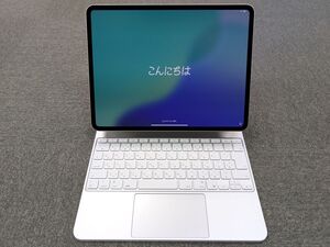 Apple iPad Pro 13インチ Nano-textureガラス搭載 Wi-Fi 2TB Apple M4 MWRJ3J/A シルバー + Magic Keyboard 日本語 MWR43J/A ホワイト