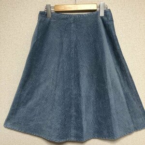 StyleNote 表記無し スタイルノート スカート ひざ丈スカート コーデュロイフレアスカート Skirt Medium Skirt 青 / ブルー / 10014446