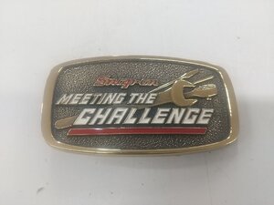 【中古品】Snap-on ベルトバックル　MEETING THE CHALLENGE MADE IN USA　ITWESYD6RIZY